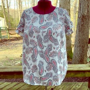 Lane Bryant flutter sleeve top